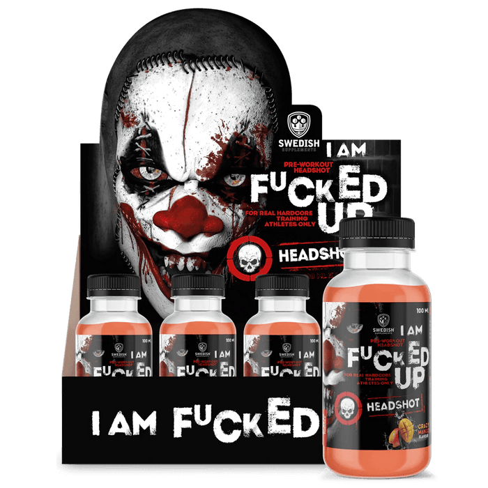 Swedish Supplements Fucked Up Headshot - 16x100ml - Crazy Mango - | Köp hos Gymcentralen