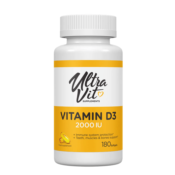 Ultravit Vitamin D3 2000IU - 180 softgels - | Köp hos Gymcentralen