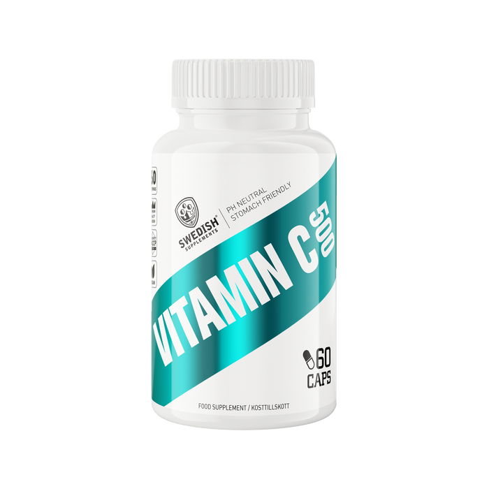 Swedish Supplements Vitamin C 500 PH neutral- 60 kapslar