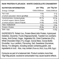 Warrior Raw Protein Flapjack - 12 x 75 g - | Köp hos Gymcentralen